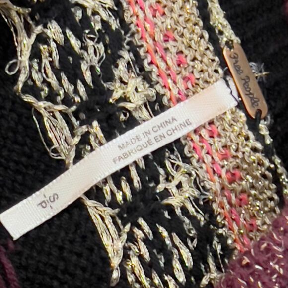 Free People Cozy Cottage Cabin Sweater 1/4 Zip - Women's Size Small - Picture 5 of 9